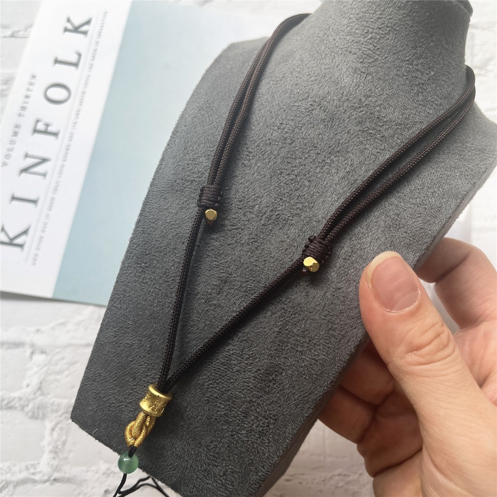 เครื่องประดับ_threads_DIY_สร้อยคอปรับขนาดได้พร้อมลูกปัดจากเชือกไนลอนสำหรับทำประณีต