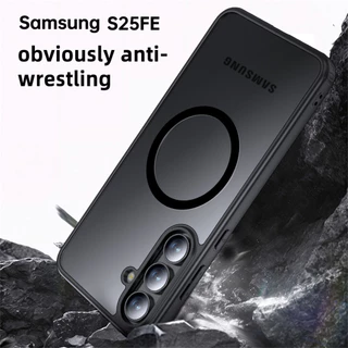 UFLAXE ICEY - เคส Samsung Galaxy S25 FE - เคสแข็งใสกันเหลืองกันกระแทก เคสโทรศัพท์ด้านบางเฉียบป้องกันรอยนิ้วมือ