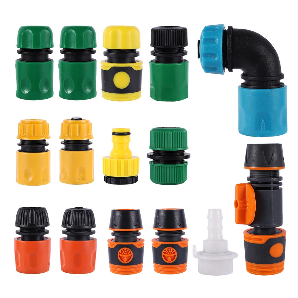 16 มม.สวนท่อ Quick Coupler ชุดท่อซ่อมฟิตติ้งฟิตติ้งก๊อกน้ํา Quick Coupler สําหรับระบบชลประทาน