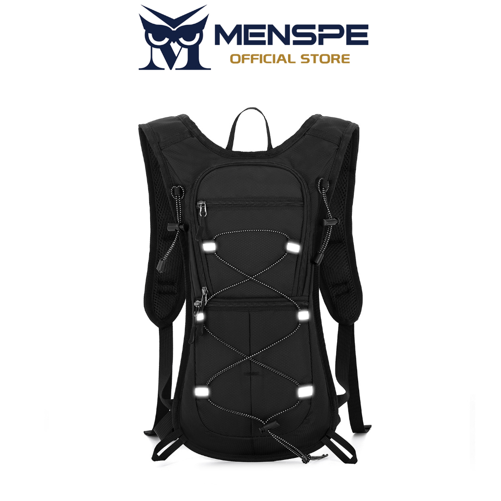MENSPE กระเป๋าเป้สะพายหลังขี่จักรยานแฟชั่น 10L กลางแจ้ง Ultralight กันน้ําจักรยานขี่เดินป่าเสริมถุงน้ํา