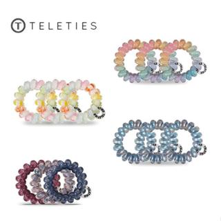 TELETIES - ยางรัดผมเกลียวขนาดเล็ก ด้ามจับแข็งแรง ทนน้ำ เหมาะ…