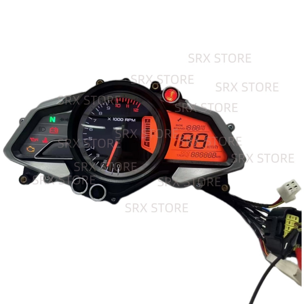 เครื่องวัดดิจิตอล LED Speedometer เครื่องมือรถจักรยานยนต์สําหรับ BAJAJ Pulsar Ns 160 Fi Abs Rousser 