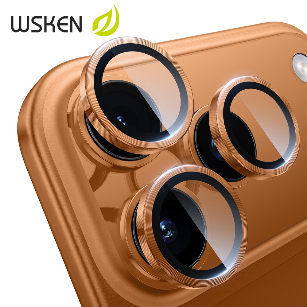 WSKEN 3 pcs กล้องหลัง ฟิล์มกระจก for iPhone 17 Pro 9H ทนทานต่อการตก ไอโฟน 17ProMax ฟิล์มกล้อง หน้าจอ กระจกนิรภัย ป้องกันรอยขีดข่วน iPhone 17