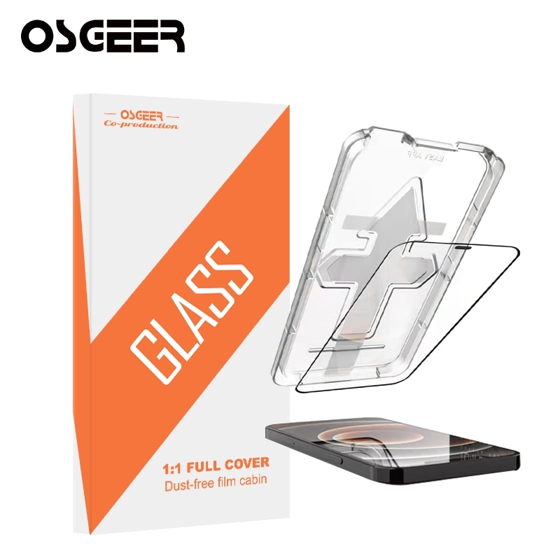 OSGEER ความเป็นส่วนตัวกระจกนิรภัยฟิล์มกันรอยหน้าจอสําหรับ iPhone 14 13 12 11 Pro