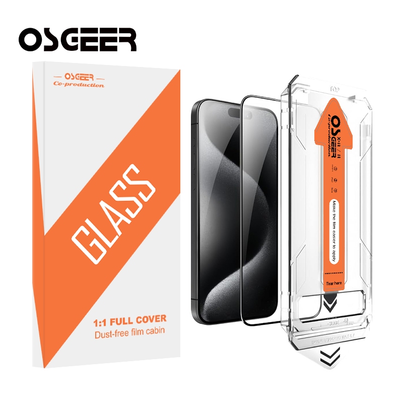 Osgeer ฟิล์มกันรอยหน้าจอ HD 2 แพ็คสําหรับ Iphone 16 Pro Max,16/15/14/13/12/11 Series, ฟิล์มกันรอยหน้าจอผ้าไหม Dust-Free Room กระจกความเป็นส่วนตัว, ลายนิ้วมือไม่มีฟอง