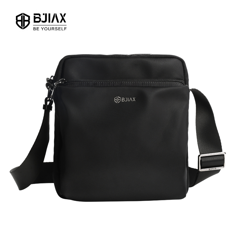 BJIAX กระเป๋าสะพายไหล่เกาหลีไนลอนกันน้ําสําหรับผู้ชาย