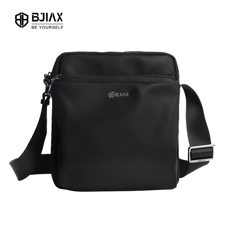 BJIAX กระเป๋าสะพายไหล่เกาหลีไนลอนกันน้ําสําหรับผู้ชาย