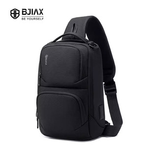 BJIAX Nylon Fabric Waterproof Large Capacity Men Crossbody Bag