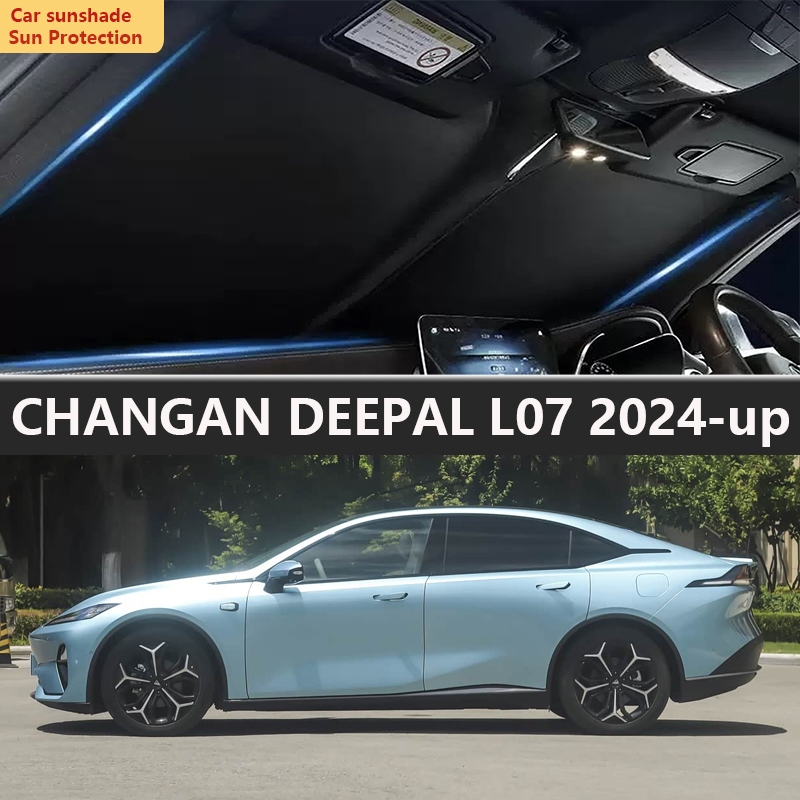 ที่บังแดดกระจกรถยนต์สําหรับ CHANGAN DEEPAL L07 2024-up อุปกรณ์ตกแต่งภายในที่บังแดดรถยนต์