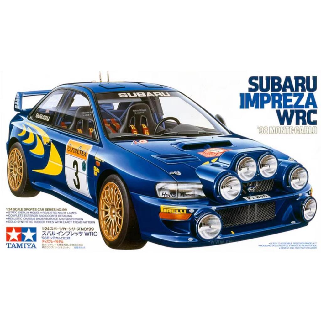 Tamiya 24199 1/24 Scale Model Rally Car Kit Subaru GC8 Impreza WRC 98 McRae