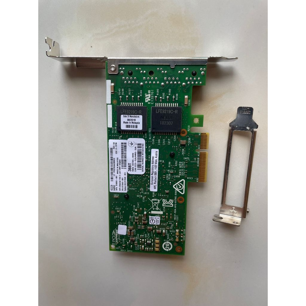 [สต๊อกพร้อม] Intel i350t4v2 สไตล์เดียวกัน HP366T Intel i350am4 ชิปหลักสี่พอร์ต 1G การ์ดเครือข่าย Int