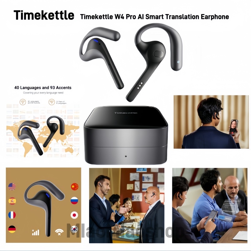 Timekettle W4Pro AI Interpreter Earbuds – ไฮไลท์ที่สําคัญ (ภาษาอังกฤษ) วิชาหนังสือ 空W4pro เริ่มต้นกา