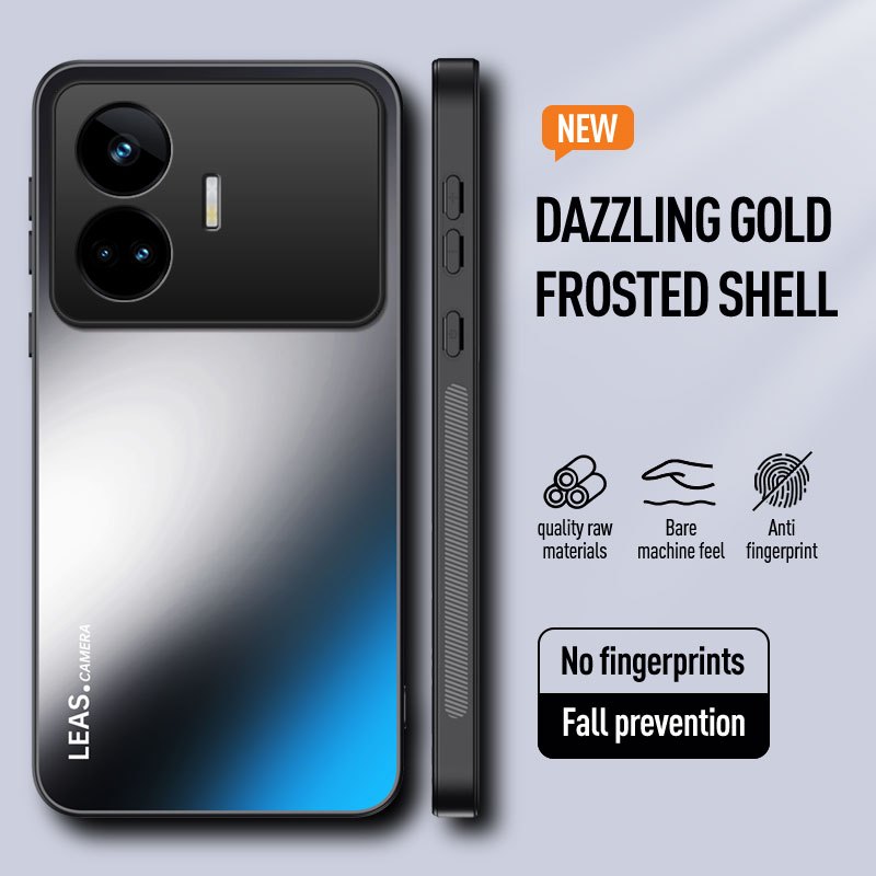 ปลอกสําหรับ OPPO Realme GT Neo5 SE 5G RealmeGTNeo5SE RMX3700 RMX3701 เคสโทรศัพท์ AG Frosted พราวสีซิ