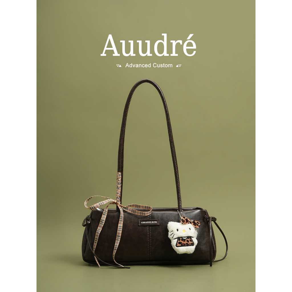 Auure Retro Large-Capacity One-Shoulder Underarm Baguette Bag - รูปที่ 2
