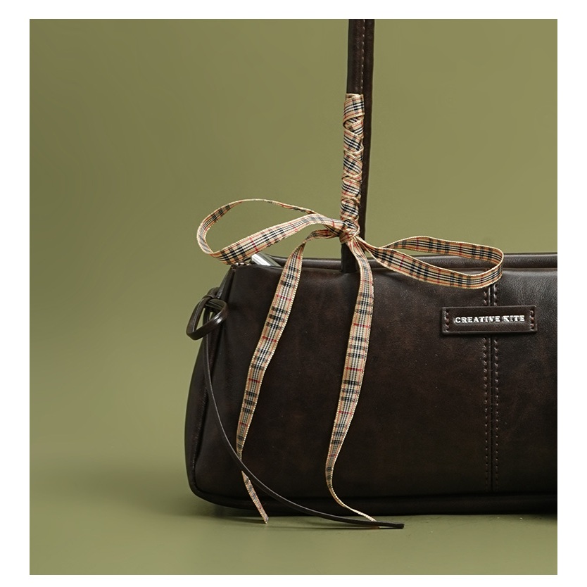 Auure Retro Large-Capacity One-Shoulder Underarm Baguette Bag - รูปที่ 5