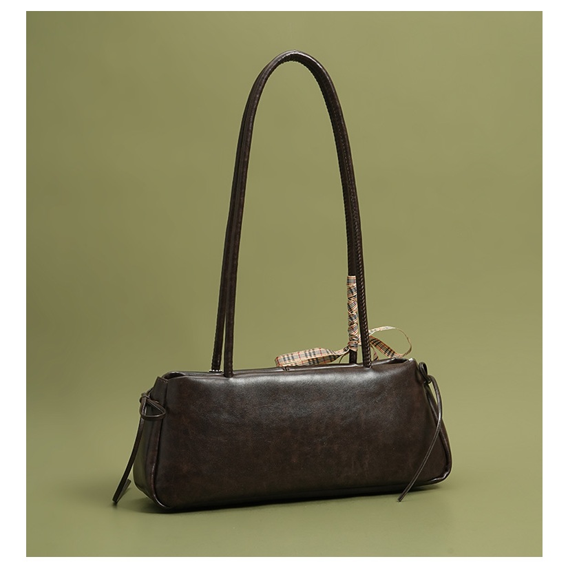 Auure Retro Large-Capacity One-Shoulder Underarm Baguette Bag - รูปที่ 4