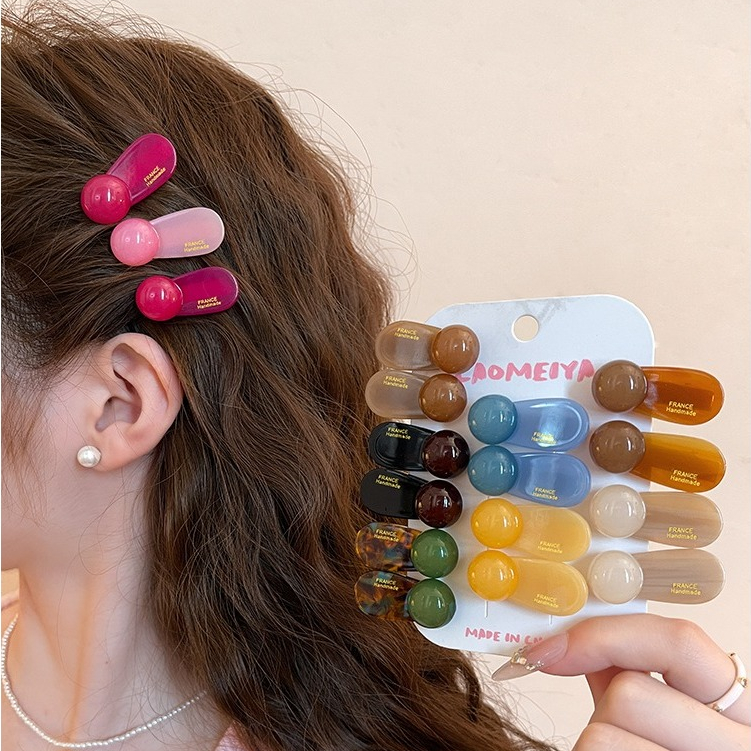 Clip หน้าม้าระดับไฮเอนด์ สไตล์ใหม่ กิ๊บติดผมแบบแฟชั่น สำหรับผ้าโพกศีรษะ