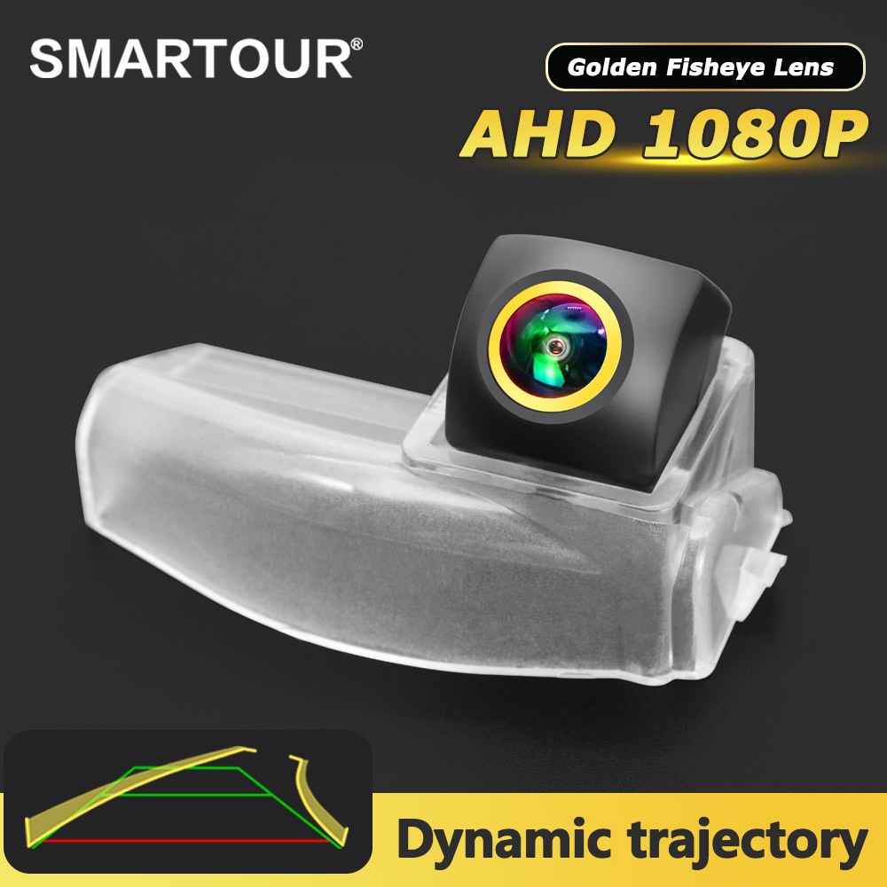 Smartour ยานพาหนะ AHD 1920x1080P กล้องมองหลังพิเศษสําหรับ Mazda 2 Mazda 3 Mazda3 กีฬา 2004-2013 รถ CCD เลนส์ Fisheye สีทอง