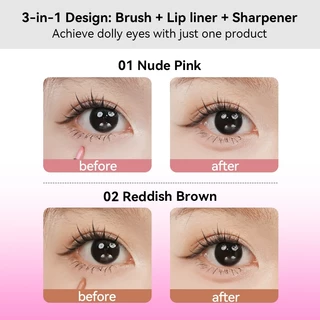 PinkPunk 3 in 1 ลิปไลเนอร์ ลิปเลเยอร์ ลิปเบลอขอบปาก เบลอขอบปาก กลบสีขอบปาก ลิปเลเยอร์ 3D ปากเบลอ