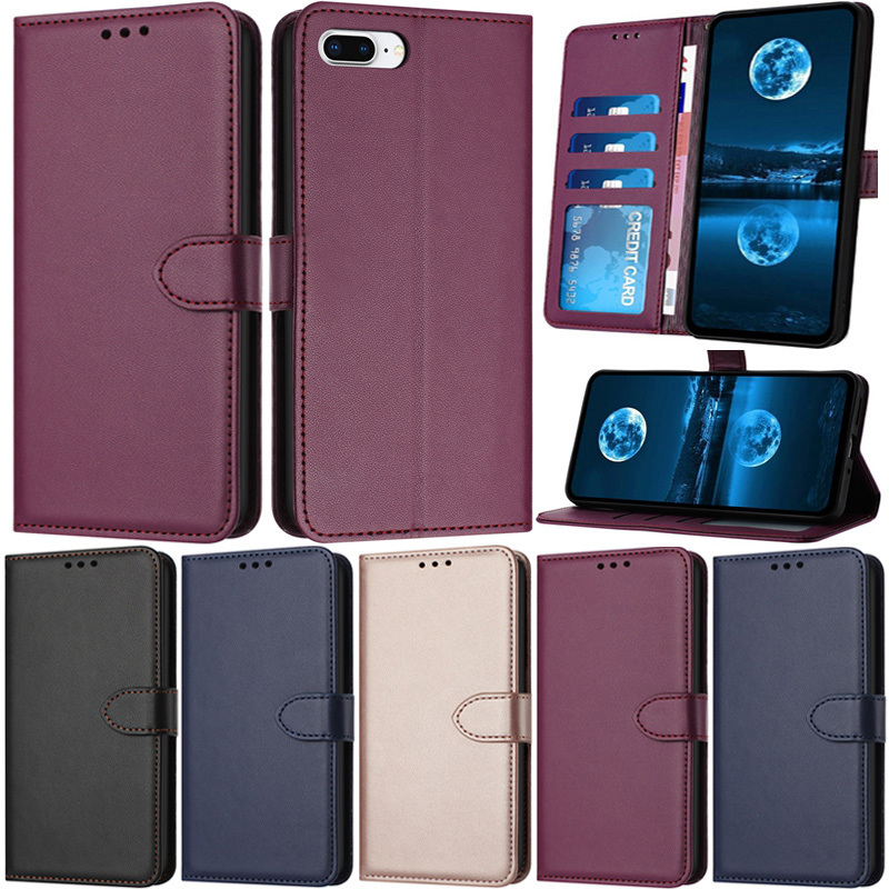 หรูหราสําหรับiPhone 8 Plus 7 Plus 6 Plus XR 11 Pro Max 17 Pro Max XS Max 17 Air Retroกระเป๋าสตางค์นุ