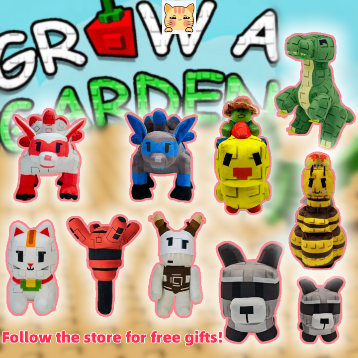BCT✨ROBLOX Grow A Garden ของเล่นตุ๊กตาสัตว์น่ารักตุ๊กตาหมอนตลกสวนสัตว์เลี้ยง Raccoon Red Fox Plushy ตุ๊กตาสะสมสําหรับแฟนเกมชายหญิงผู้ใหญ่ของขวัญของเล่นเด็ก