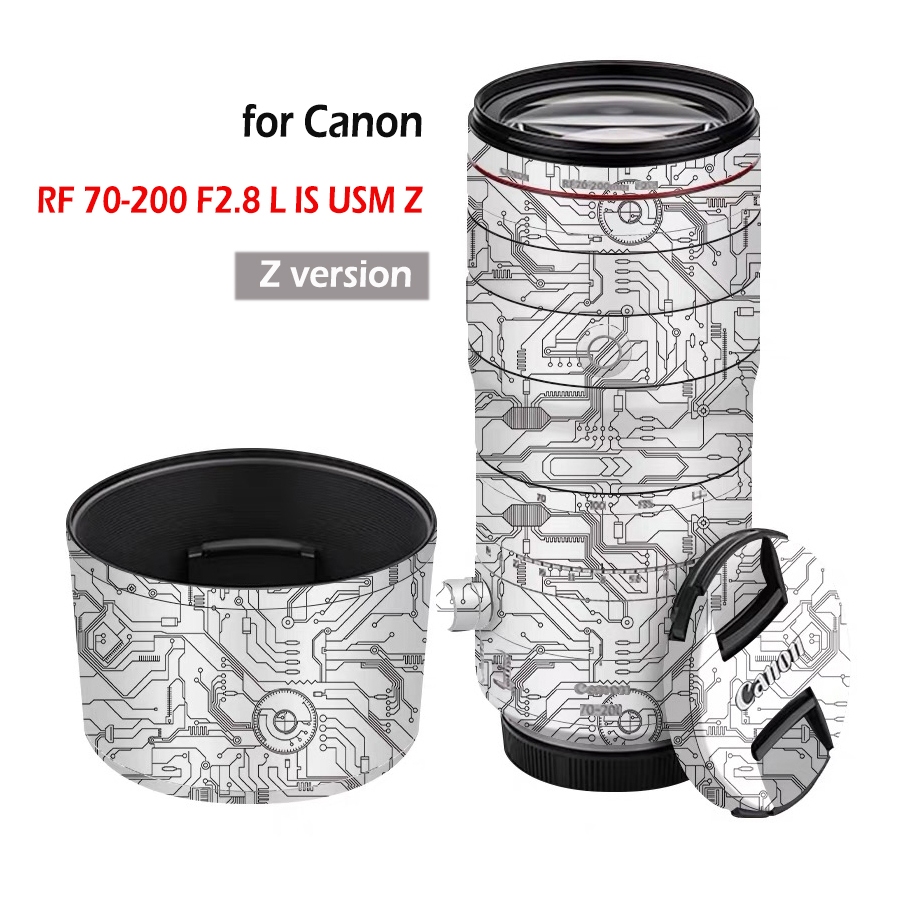 ใหม่สติกเกอร์ที่กําหนดเองสําหรับ Canon RF 70-200 มม.F2.8 L IS USM Z Decal ผิวกล้องเลนส์ไวนิลห่อฟิล์ม