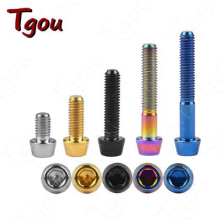 Tgou สกรูซ็อกเก็ตไทเทเนียม หกเหลี่ยม M5x9 16 18 20 25 30 35 40 45 50 55 60 มม. สําหรับท่ออานจักรยาน