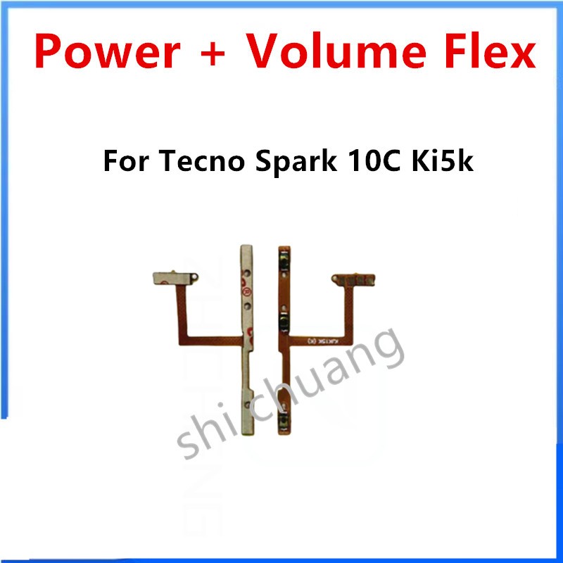 สําหรับสายดิ้นระดับเสียง Tecno Spark 10C Ki5k