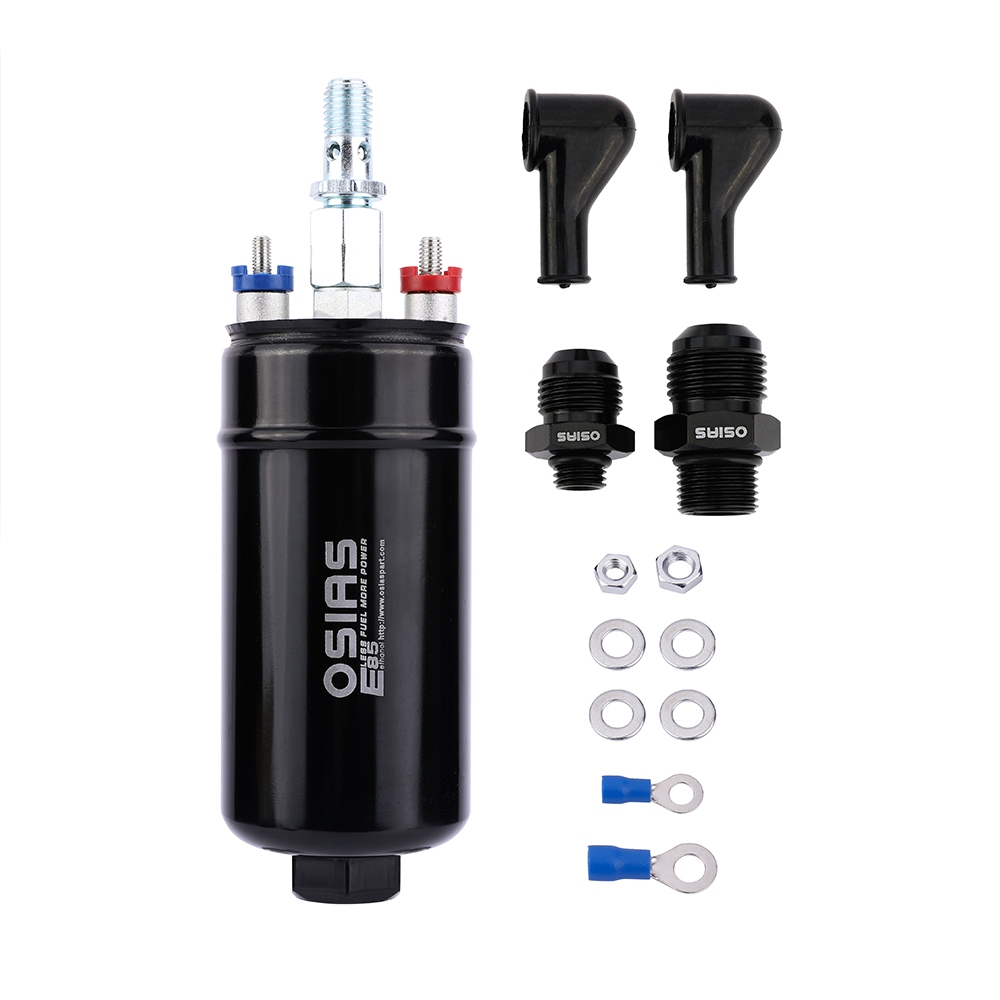 ปั๊มเชื้อเพลิงภายนอก EFI 400LPH ประสิทธิภาพสูงใหม่ 0580254044 0580 254 044 จ85 เอทานอลเข้ากันได้