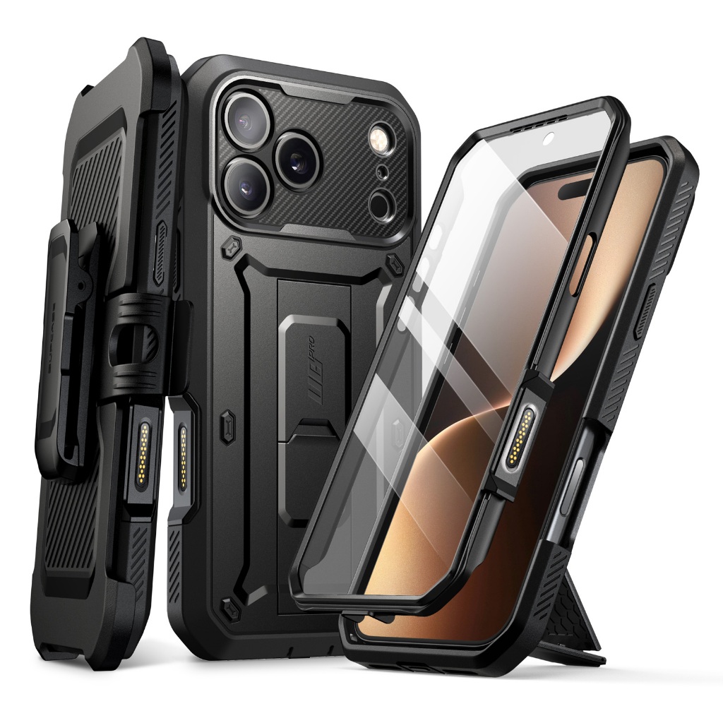 SUPCASE UB Pro สําหรับ iPhone 17/17 Pro/Air/17 Pro Max กรณีปุ่มควบคุมกล้องในตัว Kickstand ป้องกันหน้าจอเกรดทหาร Full Body Heavy Duty เคสโทรศัพท์