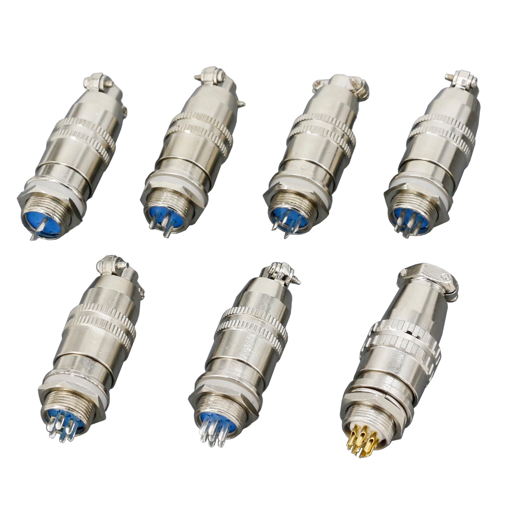 1 ชุด 12 มม. Reverse XS12 Type (2/3/4/5/6/7/8 Cores) ปลั๊กขั้วต่อสายไฟแบบเกลียว, XS12J2Y (รุ่น), XS1