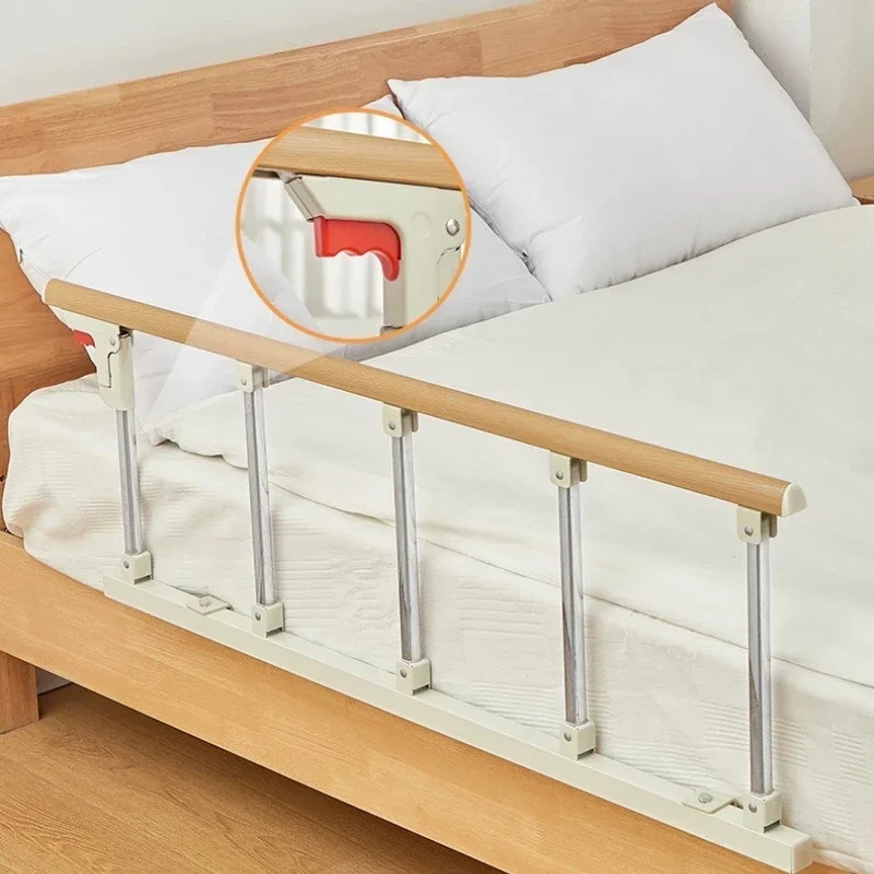 ราวจับข้างเตียงพับได้อุปกรณ์ช่วยผู้สูงอายุ ไม่ต้องเจาะ ออกแบบมาเพื่อลดการตก มีแผ่นกั้นความปลอดภัย - รูปที่ 3