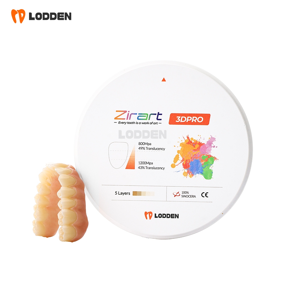 3D Pro ทันตกรรม Zirconia บล็อก 98x14-25 มม.Multilayer Zirconia Disc Lab CAD CAM เปิดระบบวัสดุ