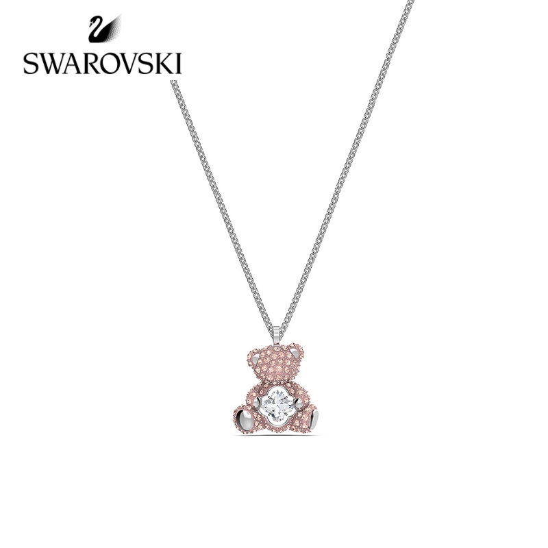 Swan TEDDY Bright TEDDY Bear Heart Bear Necklace Niche Light Luxury Gift