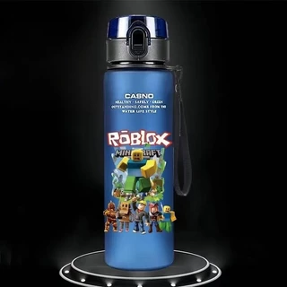ถ้วยน้ํา MC เกมการ์ตูน Roblox ดื่มโดยตรง Frosted ขวดน้ําทนความร้อนนักเรียนชั้นประถมศึกษาถ้วยน้ําฤดูร้อน
