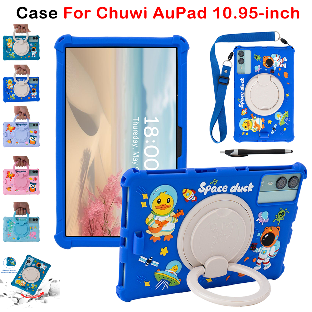 สําหรับ Chuwi AuPad 10.95 นิ้วคุณภาพสูงซิลิโคนอ่อนนุ่มกันกระแทกฝาครอบ Chuwi AuPad 10.95 "แฟชั่นน่ารั