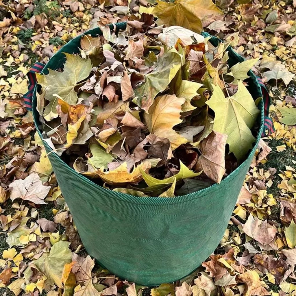 ถุงเก็บกิ่งไม้และใบไม้ ถุงใบสวน ถุงใส่เศษใบไม้ กิ่งไม้แห้ง ในสวน ถุงใส่ขยะ ขนาด60L/300L/400L/500L/600L เนื้อหนา กันน้ำ - รูปที่ 2