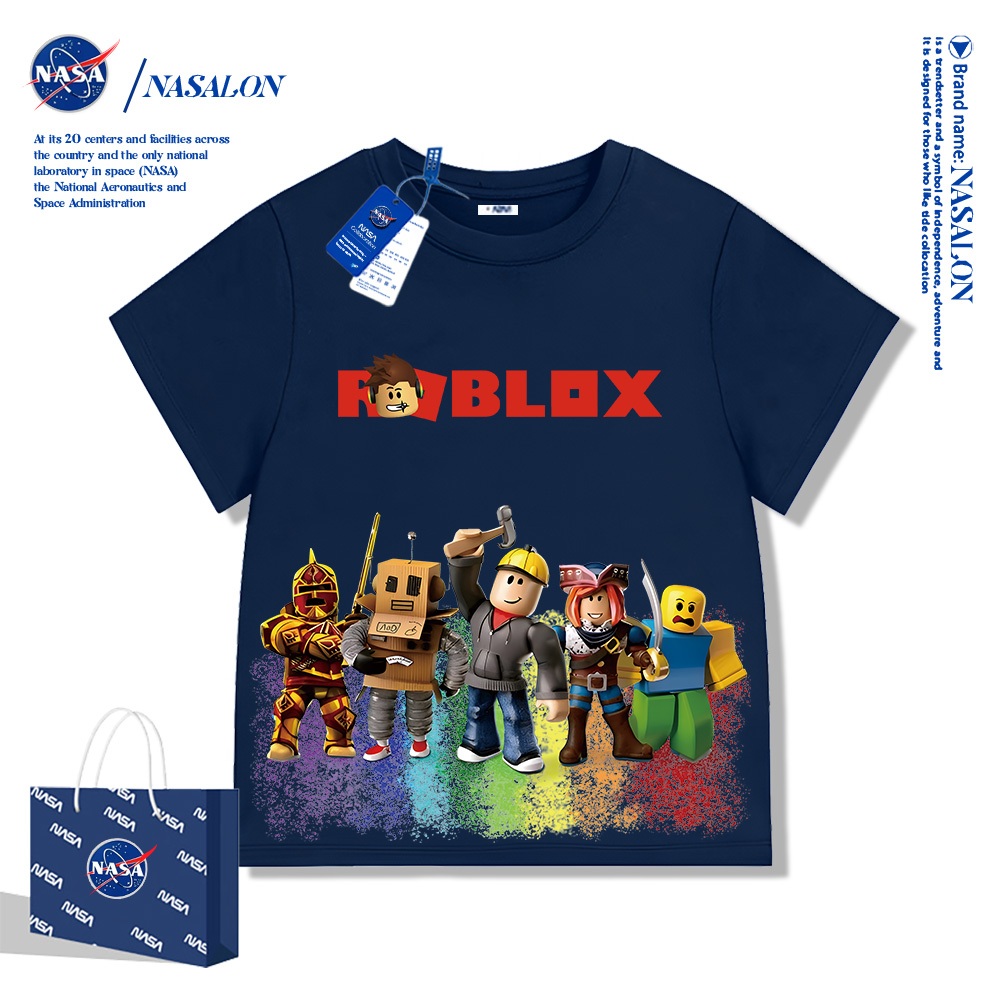 NASA เสื้อยืดเด็ก Roblox แขนสั้น ผ้าฝ้าย 100% เสื้อยืดเด็กผู้ชาย นุ่มสบาย ระบายอากาศดี คุณภาพดี พร้อมส่ง 24ชม - รูปที่ 5