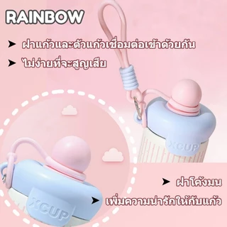 แก้วน้ํา แก้วน้ําน่ารัก แก้วเยติ มีฉนวน มีหลอดดูด แก้วสแตนเลส 316 ขายดี เก็บความเย็นน่ารัก 600ml
