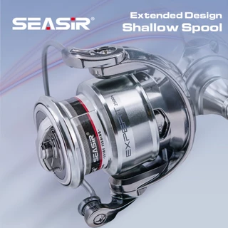เครื่องปั่น낚ッシิง Seasir Expert แบบอลูมิเนียม โมเดล 1500S-4000S, ระบบ 10+1BB, อัตราการลาก 5.2:1, กำลังลากสูงสุด 16 กก., แฮนลด์โลหะหนึ่งชิ้น, ใช้ตกปลาทะเลและแม่น้ำ