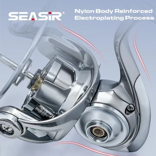 เครื่องปั่น낚ッシิง Seasir Expert แบบอลูมิเนียม โมเดล 1500S-4000S, ระบบ 10+1BB, อัตราการลาก 5.2:1, กำลังลากสูงสุด 16 กก., แฮนลด์โลหะหนึ่งชิ้น, ใช้ตกปลาทะเลและแม่น้ำ