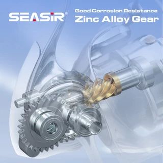 เครื่องปั่น낚ッシิง Seasir Expert แบบอลูมิเนียม โมเดล 1500S-4000S, ระบบ 10+1BB, อัตราการลาก 5.2:1, กำลังลากสูงสุด 16 กก., แฮนลด์โลหะหนึ่งชิ้น, ใช้ตกปลาทะเลและแม่น้ำ
