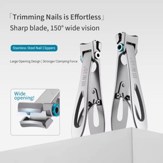 ANNIES กรรไกรตัดเล็บเฉพาะแต่งเล็บขนาดใหญ่เปิดสแตนเลสพับได้เค…