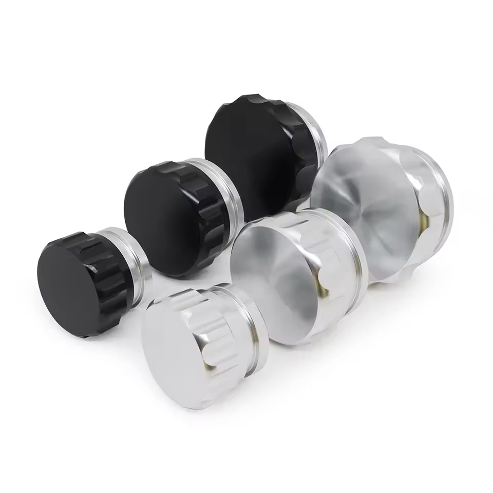 OD 1" ,1.5" ,2" อลูมิเนียมเชื่อม Bung และหมวกการใช้ Surge Tank Cap ถังน้ําน้ํามันและหม้อน้ําและ Coolant Reservoir Caps