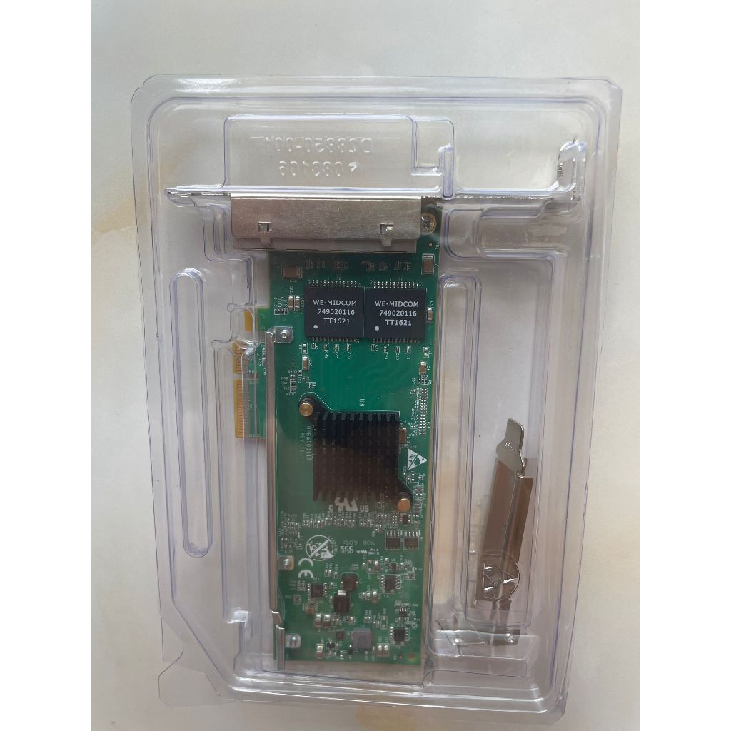 [สต๊อกพร้อม] Intel I350T4 สไตล์เดียวกัน Silicom PE2G4I35L PE2G4I35L Intel i350AM4 ชิปหลักสี่พอร์ต 1G