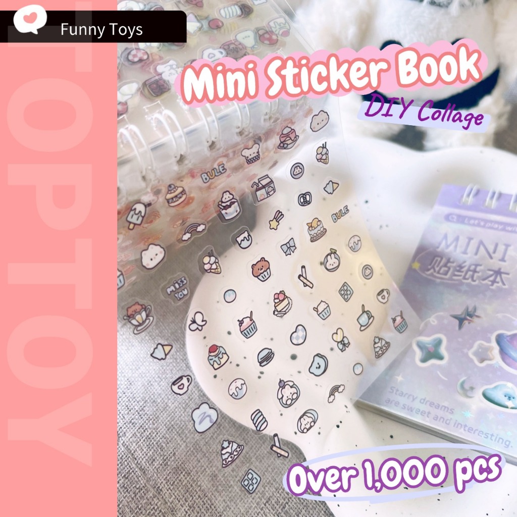 มากกว่า 1000 ชิ้น Mini Deco สติกเกอร์หนังสือ Emoji สติกเกอร์ชุดน่ารัก Bow Knot โทรศัพท์เล็บ Journal ตกแต่งสติกเกอร์กันน้ํา DIY Collage