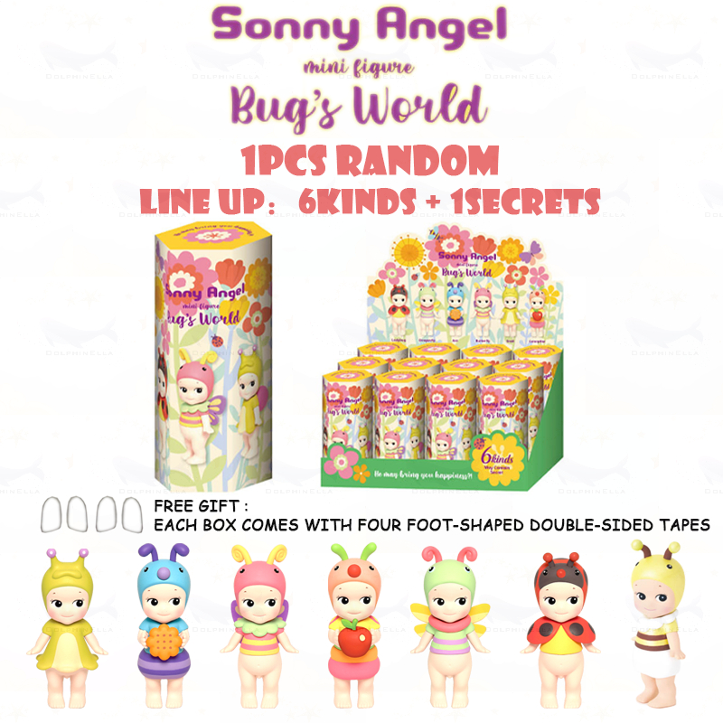 1ชิ้นสุ่มSny AngelมินิรูปBugs World Seriesตกแต่งเดสก์ทอปน่ารักมีตัวเลขปกติ: 6kinds + 1secrets