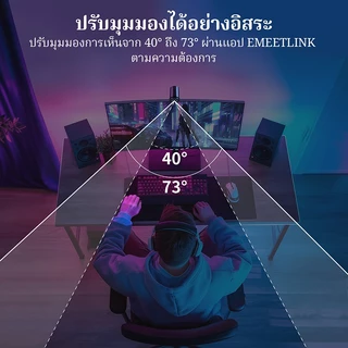 【สามารถคืนสินค้าได้ภายใน 15 วันโดยไม่ต้องระบุเหตุผล】EMEET S800 4K Webcam เว็บแคม Ultra HD 4K Auto Focus กล้องประชุมออนไลน์ ไมโครโฟนในตัว Zoom Meeting Live Streaming USB