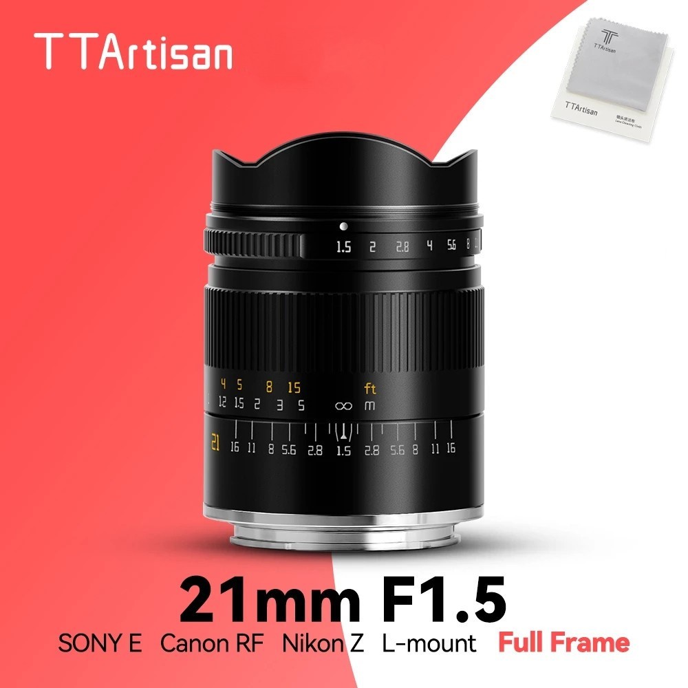 Ttartisan 21 มม.F1.5 เลนส์โฟกัสรูรับแสงขนาดใหญ่สําหรับกล้อง L/ FE/ Z / R RP 21mm f1.5