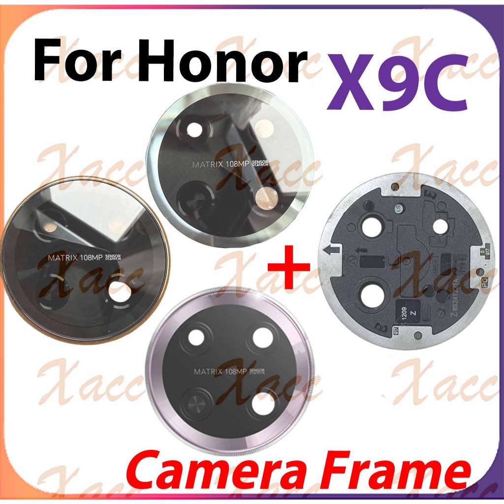 สําหรับ Honor X9C BRP-NXFor Honor X9C BRP-NX1 กล้องด้านหลังฝาครอบเลนส์กระจกพร้อมกรอบเลนส์กล้องด้านหล